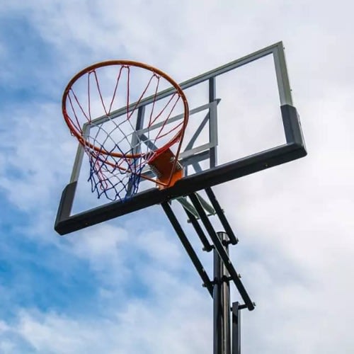 10ft Adjustable Mobile Basketball Post