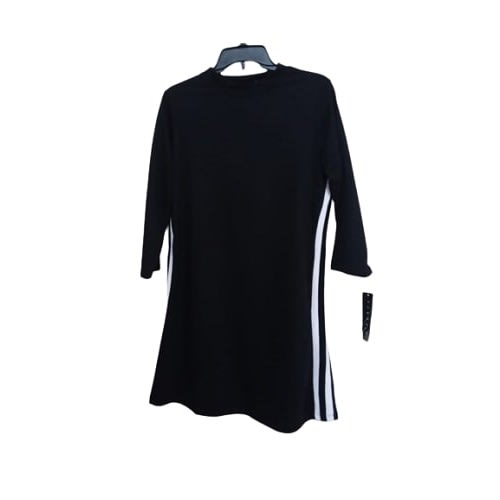 Black Dress With White Side Strip