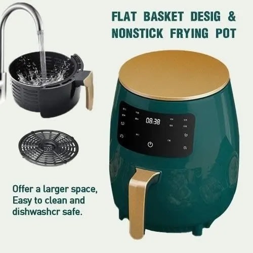6L Air Fryer - 2400W - LCD Touch Display