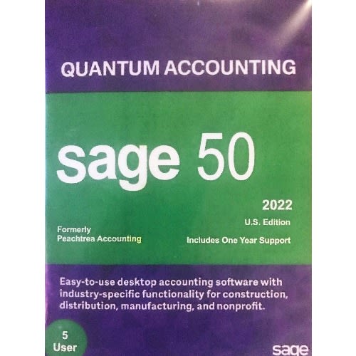 50 Quantum 2022 5user accounting software Perpetual License DVD