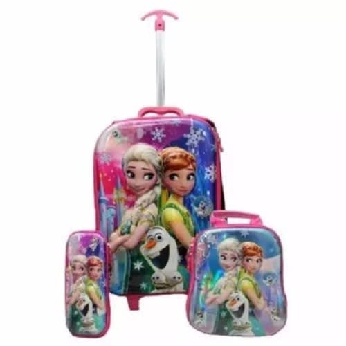 Disney Frozen 5D 3 In 1 Trolley School Bag