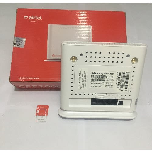 Airtel 4G LTE SmartBox Portable Router With 20Gig Data Sim