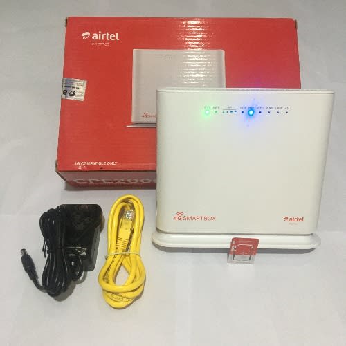 Airtel 4G LTE SmartBox Portable Router With 20Gig Data Sim