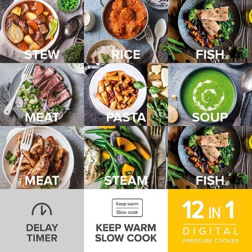Digital Pressure Cooker -12 In 1 - 5L -900W