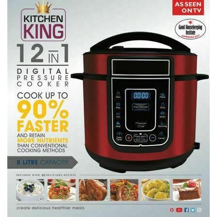 Digital Pressure Cooker -12 In 1 - 5L -900W