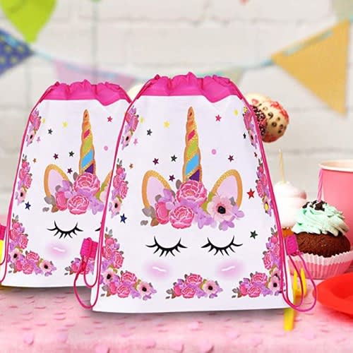 Unicorn Drawstring Party Bag - 12pcs