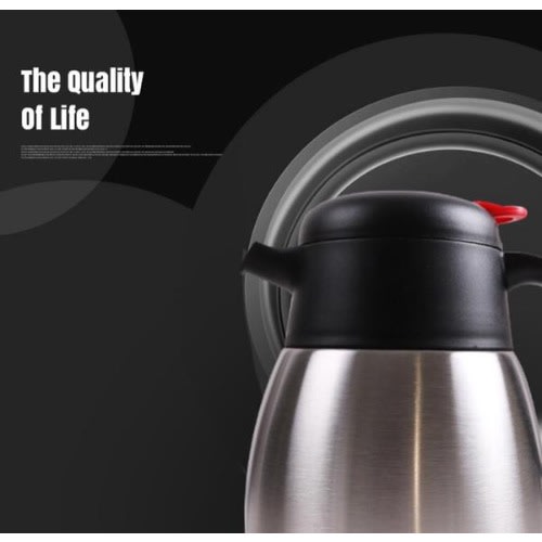 2L Stainless Steel Vacuum Flask Hot & Cold Tea Coffee Insulated Dispenser Air Pot