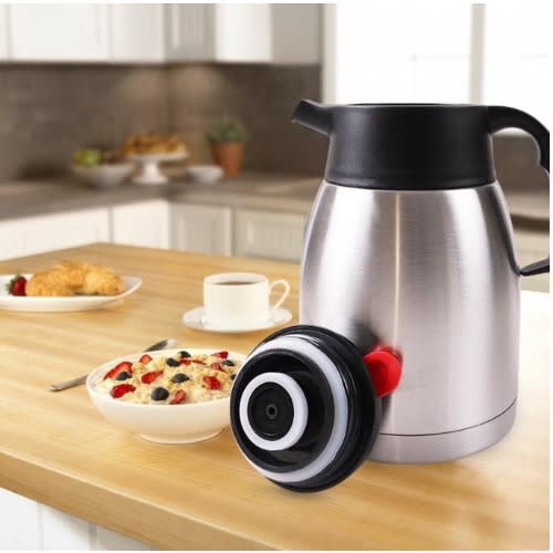 2L Stainless Steel Vacuum Flask Hot & Cold Tea Coffee Insulated Dispenser Air Pot