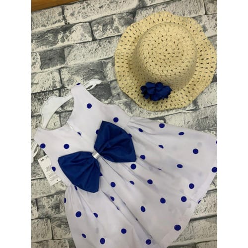 Poker Dot Dress With Hat