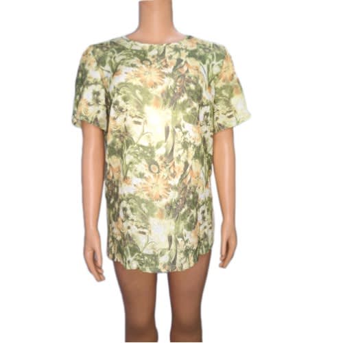Flowery Pattern Blouse For Woman