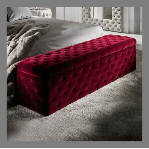 Athome Closed Ottoman Red