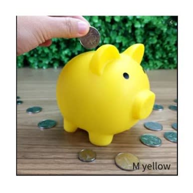 Cute Character Piggy Bank Savings ATM Box Decor - 9cm x 9cm