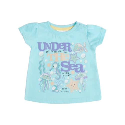 Girl Printed Under The Sea T-shirt