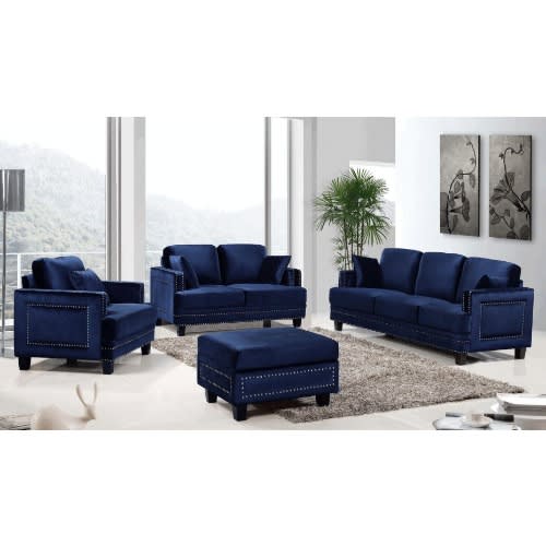 Paradise Blue Sofa Set