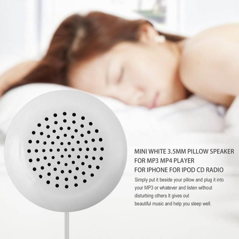 3.5mm Plug Mini Portable Stereo Pillow Speaker for MP3 MP4
