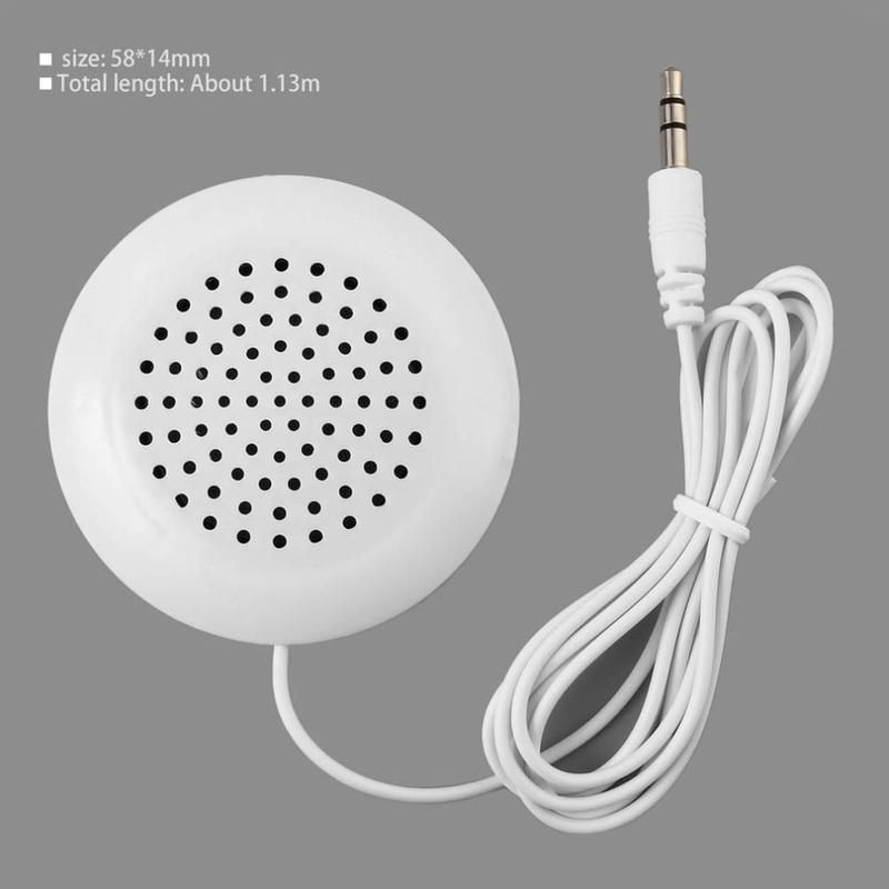 3.5mm Plug Mini Portable Stereo Pillow Speaker for MP3 MP4