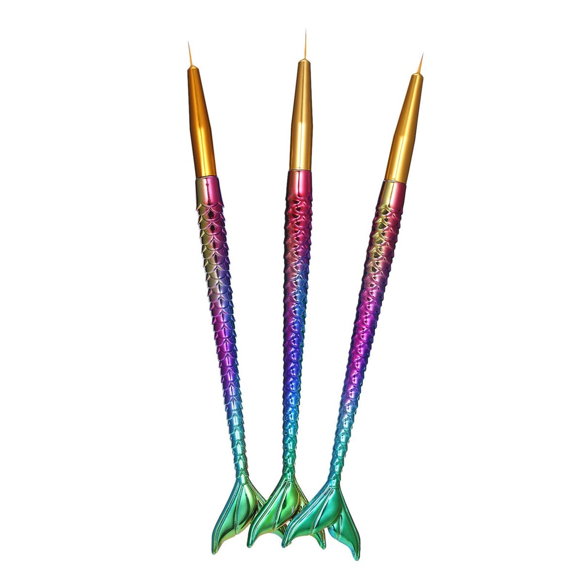 3pcs Nail Liner Pen Kit For Drawing Lines Details Stripes