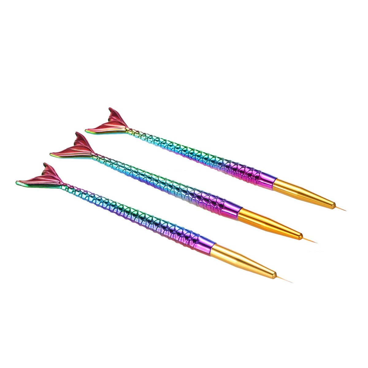 3pcs Nail Liner Pen Kit For Drawing Lines Details Stripes