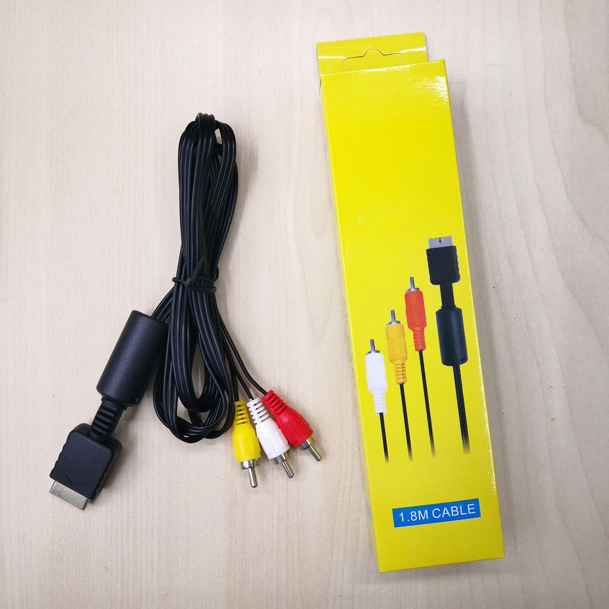 AV To RCA Cable For PS2 Male To Male Composite Video Cable Entertainment Accessories