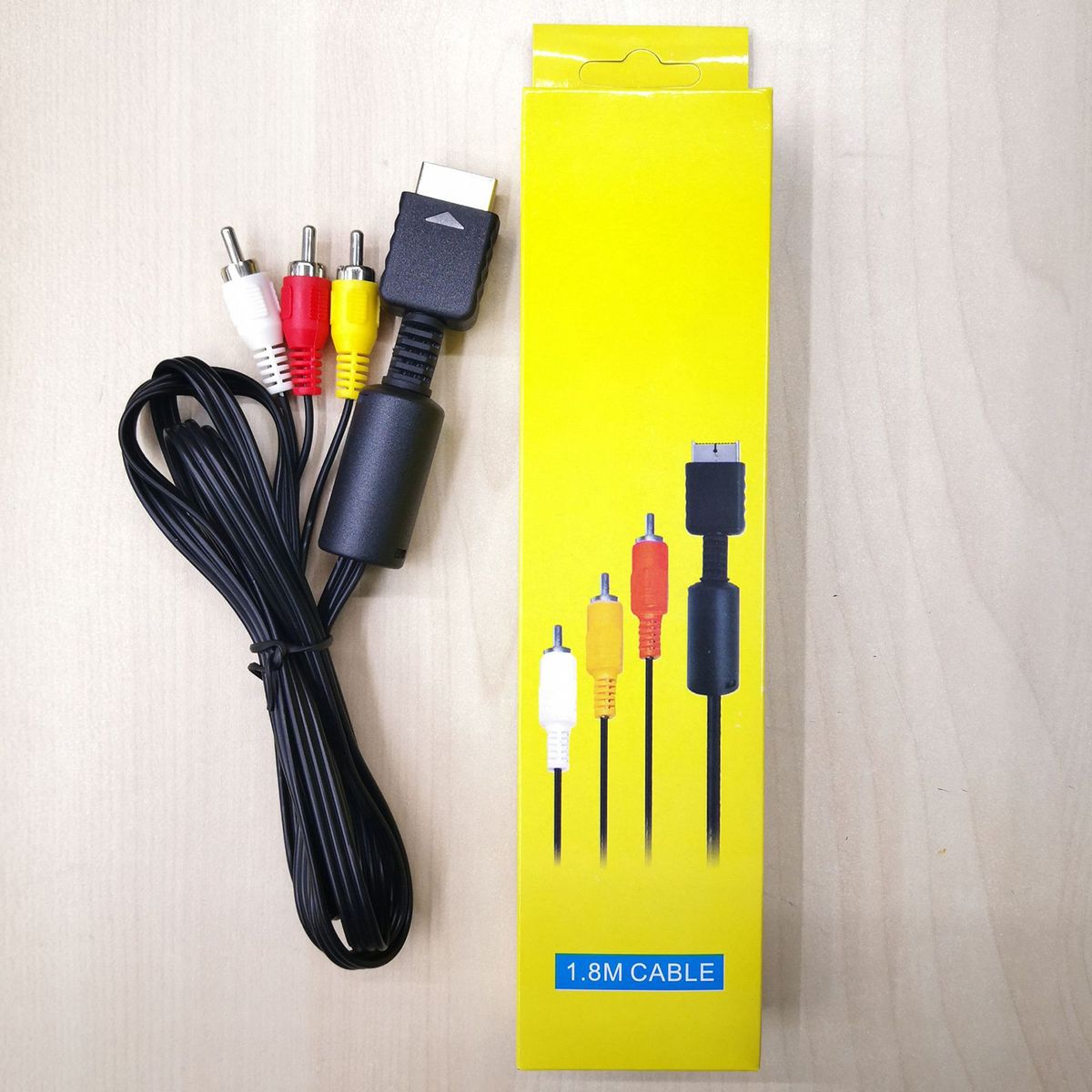 AV To RCA Cable For PS2 Male To Male Composite Video Cable Entertainment Accessories