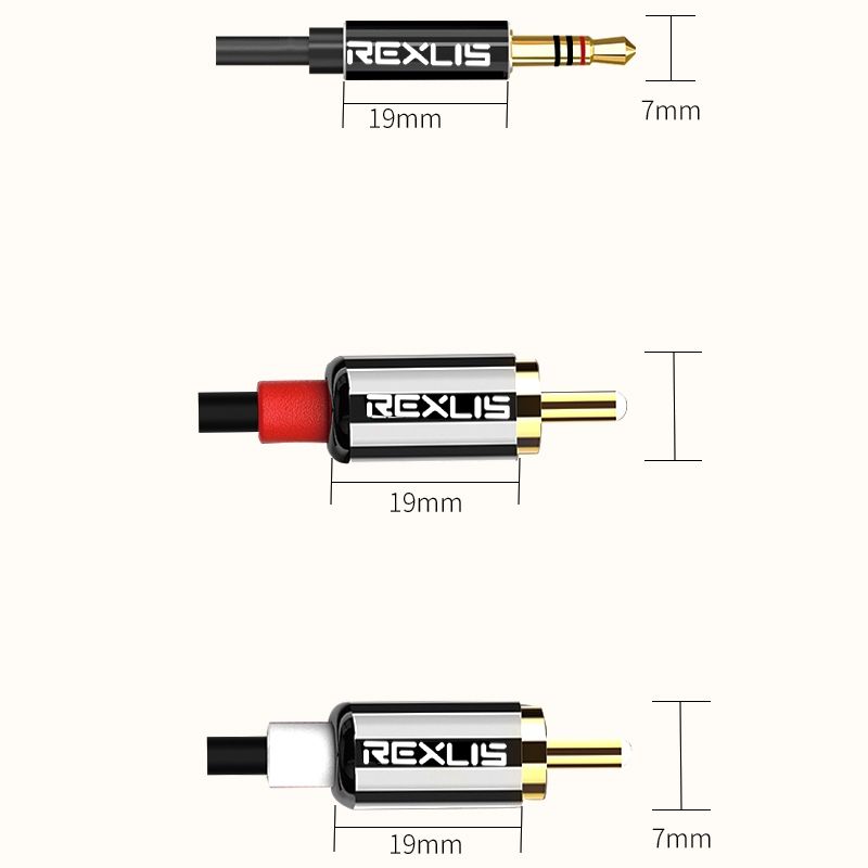 REXLIS 3635 3.5mm Male To Dual Audio Cable
