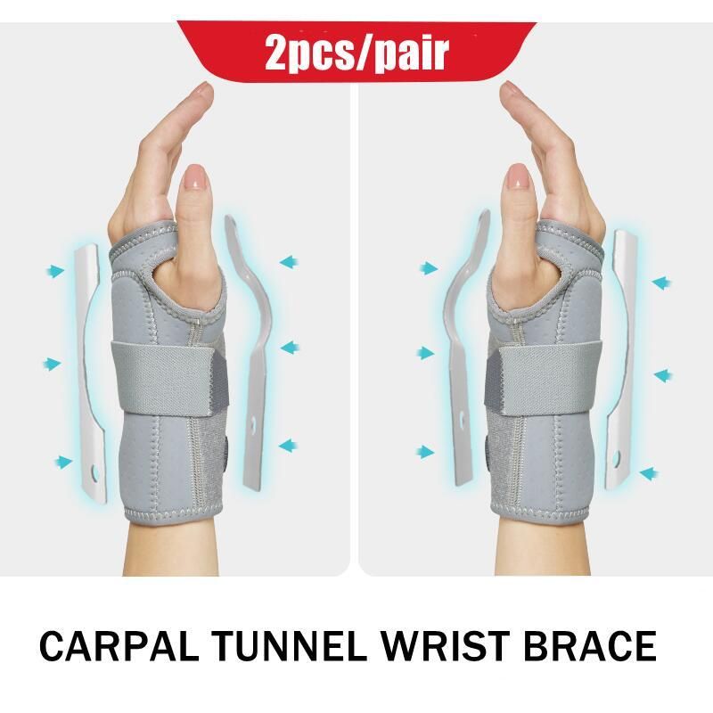 Carpal Tunnel Wrist  With Splints Palm Wrist Orthopedic Support Cushion Compression Wrap Arthritis Tendinitis Pain Relief-1 Pair