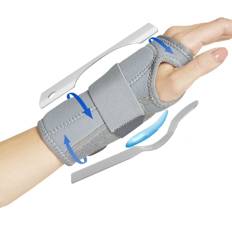 Carpal Tunnel Wrist  With Splints Palm Wrist Orthopedic Support Cushion Compression Wrap Arthritis Tendinitis Pain Relief-1 Pair