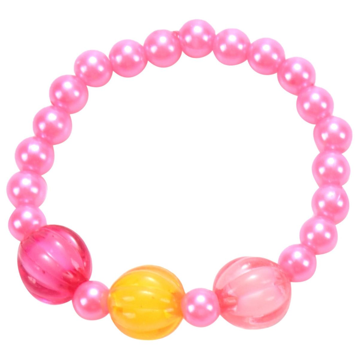 4pcs LovelyGirls Kids Beaded Flower Neck Bracelet Rings Earrings Jewelry Set Children Party Gift
