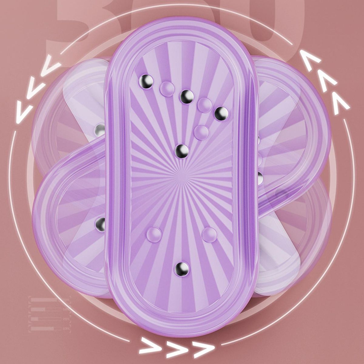 Waist Trainer Corefit 2-in-1 Waist Twisting Disc Full Body Toning Ab Purple