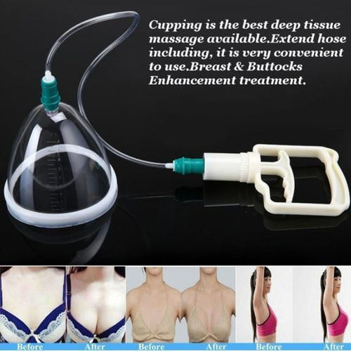 BREAST ENLARGER PUMP KIT ENHANCEMENT DEVELOPER ENLARGEMENT SYSTEM CUP SIZE CASE VACUUM SUCTION