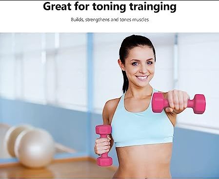 2kg Neoprene Iron Dumbbells Hand Weight Set