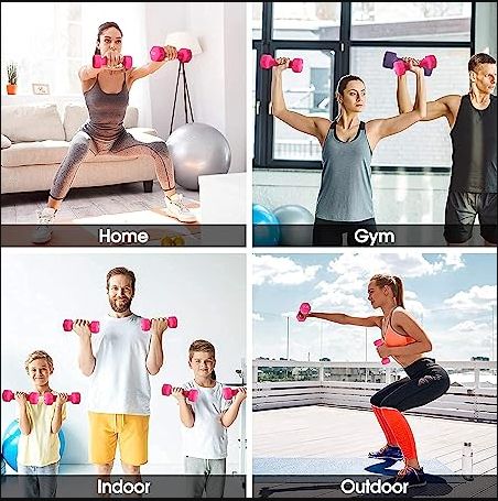 2kg Neoprene Iron Dumbbells Hand Weight Set