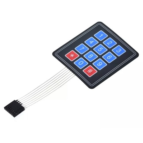 3X4 Membrane Keypad