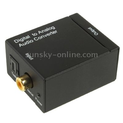 Digital Optical Coaxial Toslink To Analog Audio Converter