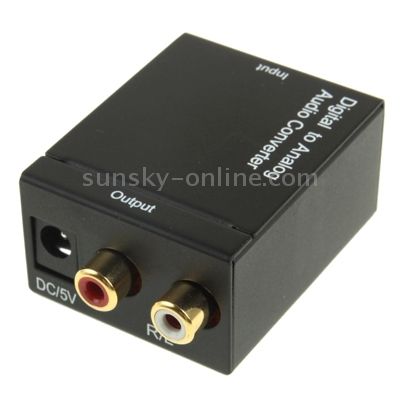 Digital Optical Coaxial Toslink To Analog Audio Converter