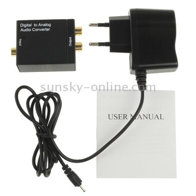 Digital Optical Coaxial Toslink To Analog Audio Converter