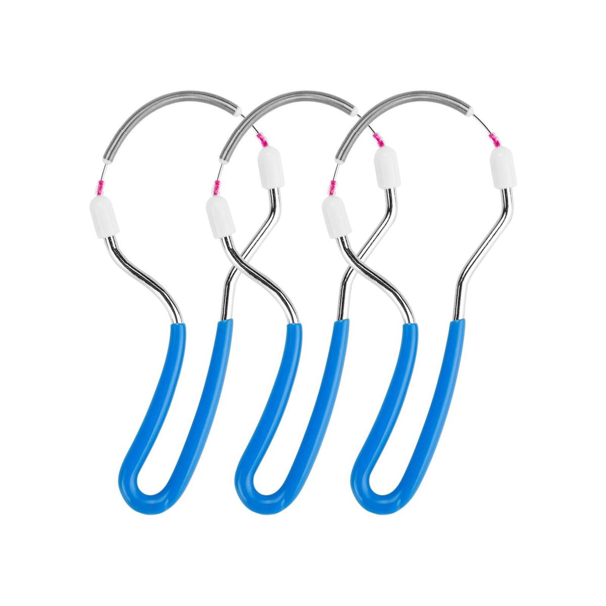 3PCS Spring Facial Hair Remover Eyebrow Face Epilator Portable Hair Removal Device ABS Resin Stainless Steel Spring Face Cosmetics Hair Shaving Tool