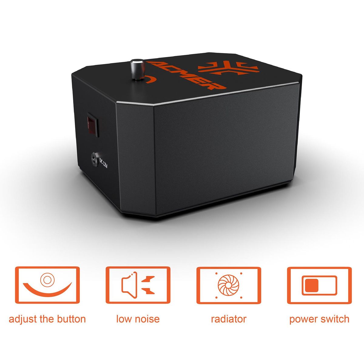 ACMER Air Assist High Speed Air Pump Laser Engraving and Cutting Machine Accessories Adjustable Airflow Remove   Smoke and Dust Easy to Install Compatible with Laser Engravers TWOTREES TS2/Totem S/TTS-55/Atomstack A5   Pro/Sc