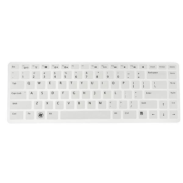 Keyboard Skin Cover Protector For DELL White White