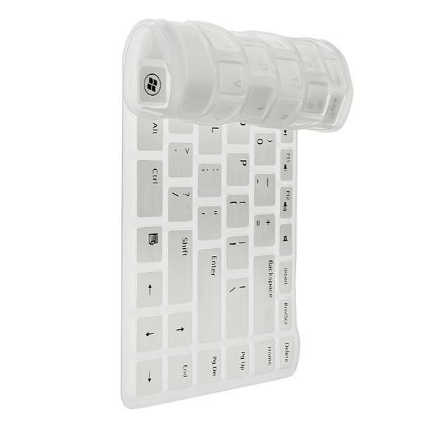 Keyboard Skin Cover Protector For DELL White White
