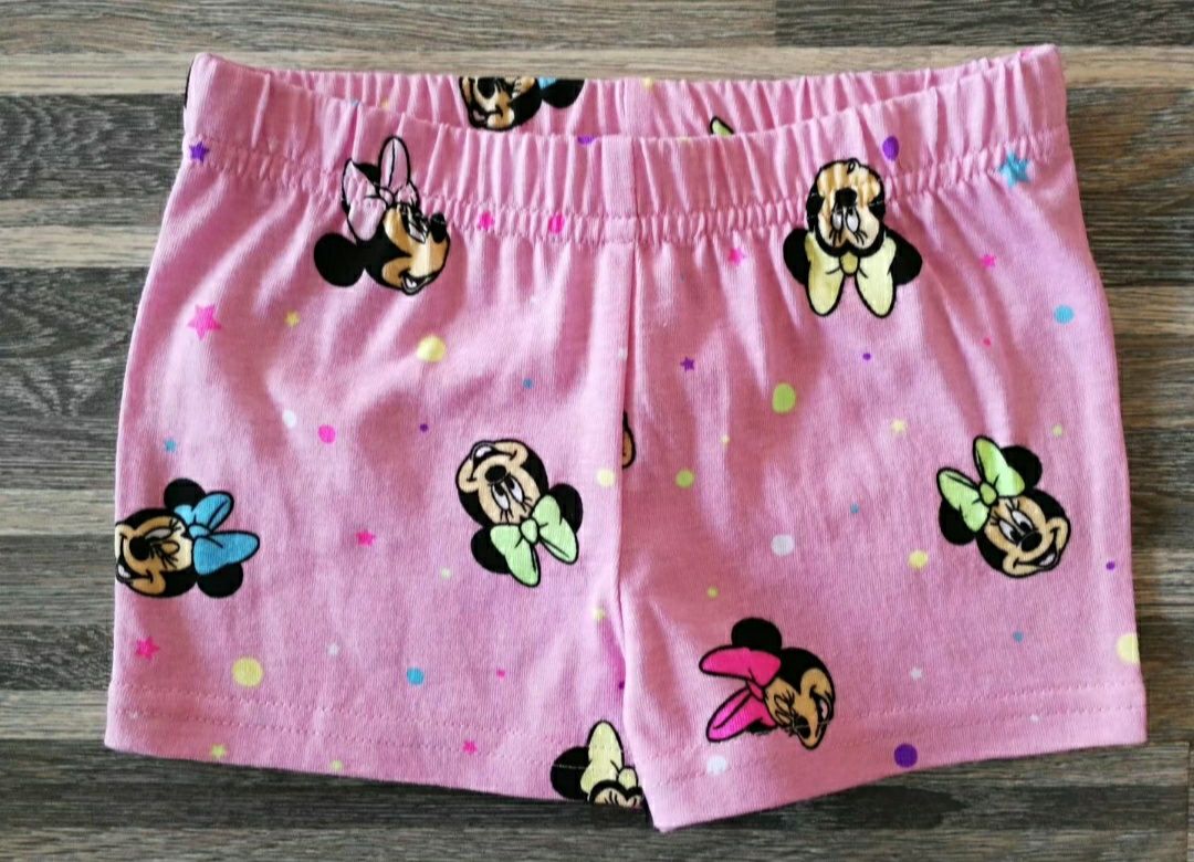 3 Pack Minnie Mouse Girl's Shortsleeve Tee, Sleeveless Shirt And Shorts Set For Kids