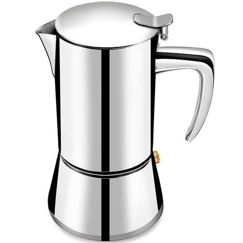 Espresso Maker With Stainless Steel Easy To Operate & Quick Cleanup Pot Coffee Maker