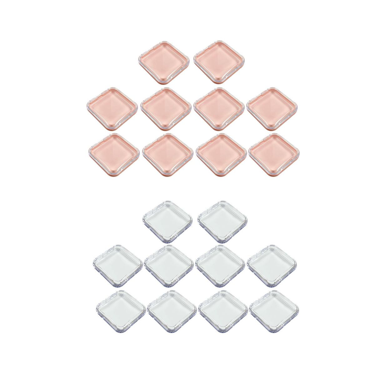 10Pcs Press On Nail Storage Box Small False Nail Packaging Box Pink