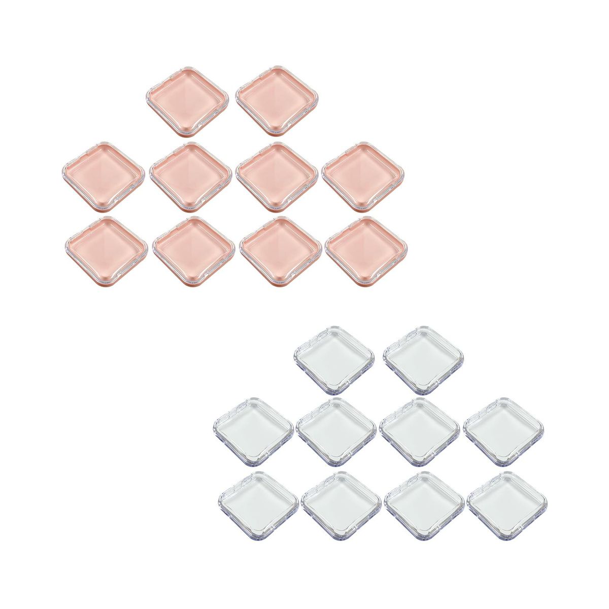 10Pcs Press On Nail Storage Box Small False Nail Packaging Box Pink