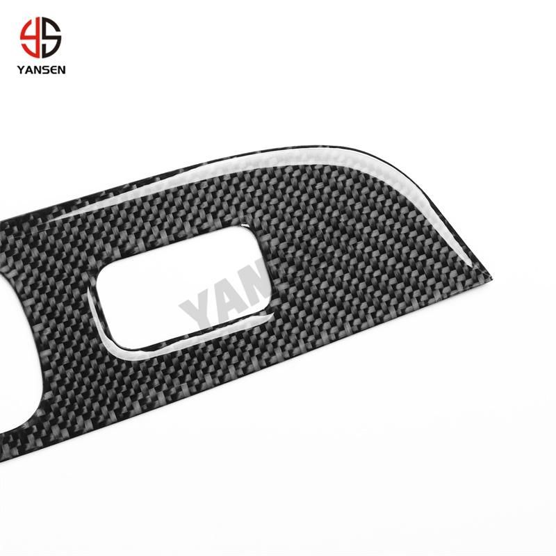For Acura TL 2009-2014 Real Carbon Fiber Car Window Lift Switch Button Panel Ashtray Trim Cover Stickers Auto Accessories