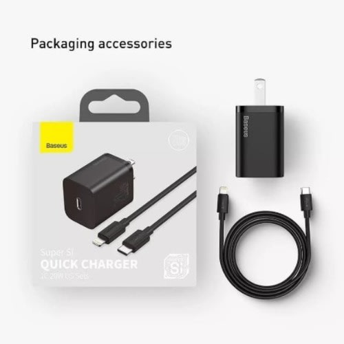 Baseus Charger  + USB C Plug Charger For iPhone 12 Series