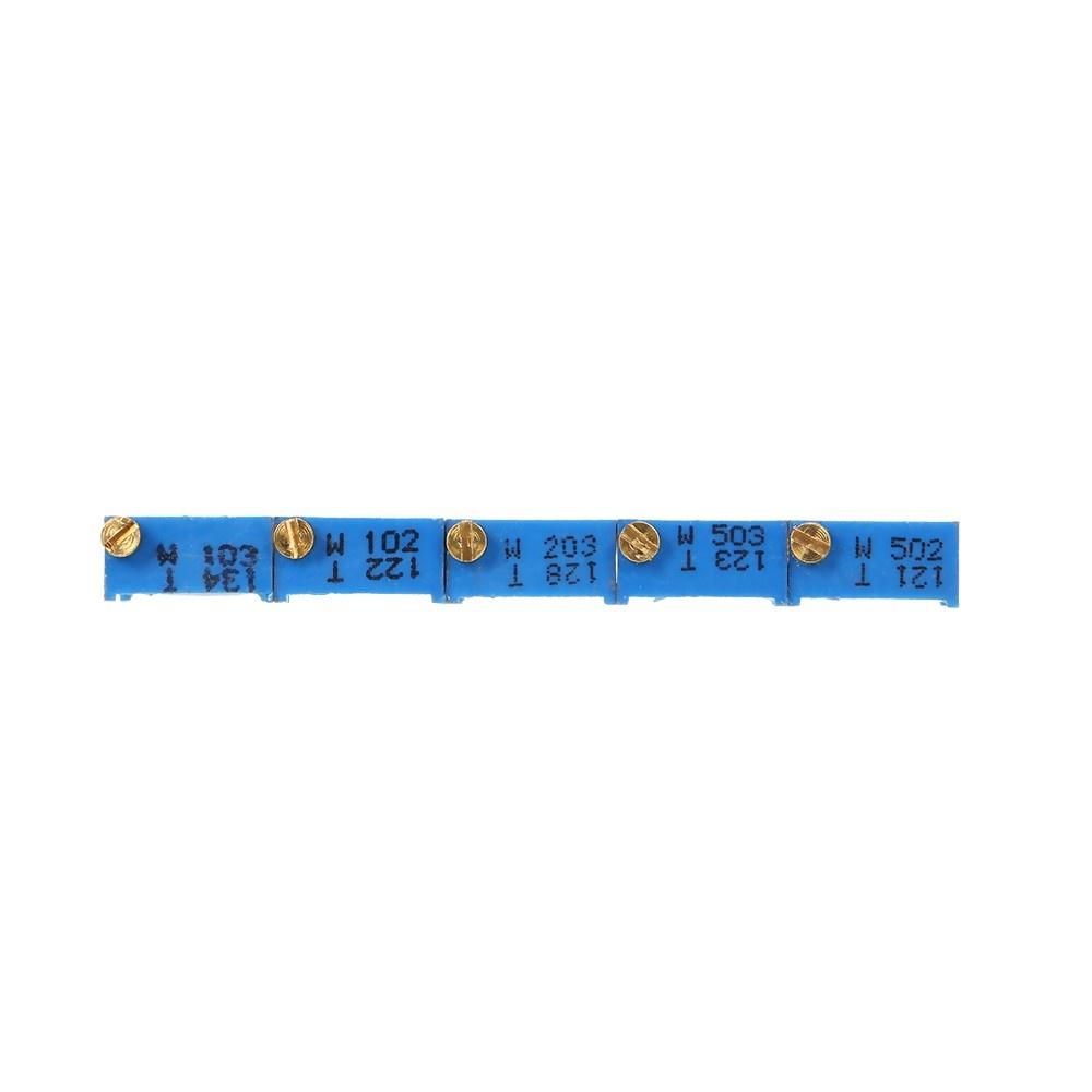 50Pcs 3296W Multiturn Trimmer Potentiometer Kit 3296W High Precision  Variable Resistor 500R 1K 2K 5K 10K 20K 50K 100K 200K 1M
