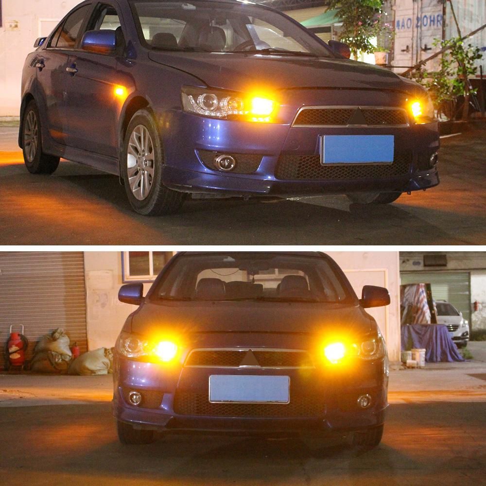 2pcs LED Turn Signal Light Blub Lamp WY21W T20 7440A Canbus No Error For Fiat 124 Spider 2016 2017
