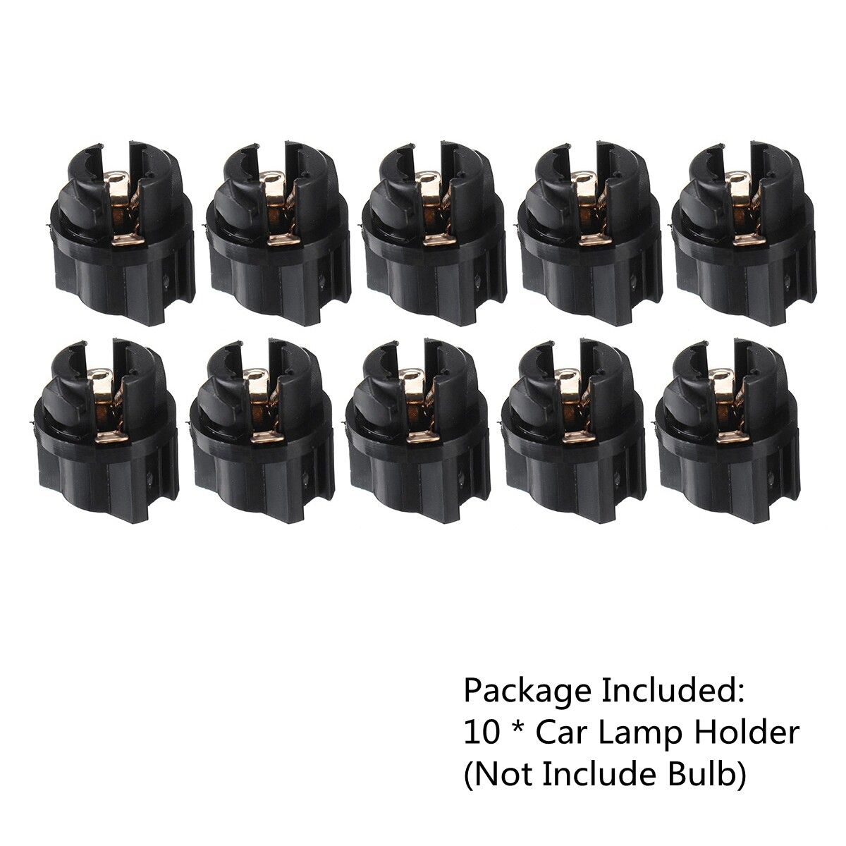 10pc Twist Lock Socket For Dashboard Instrument Panel Cluster Dash Light T5 3/8"