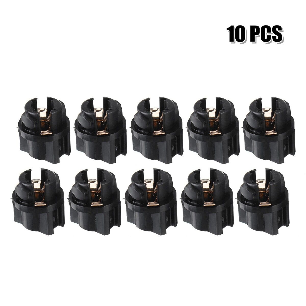 10pc Twist Lock Socket For Dashboard Instrument Panel Cluster Dash Light T5 3/8"
